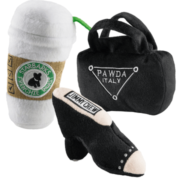 FAIRE - Haute Diggity Dog Dog Toys Working Gal Bundle Dog Toy Designer Parody Funny SET